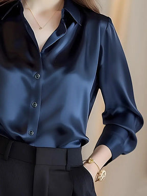 Blusa de Seda Feminina com Estilo Elegante e Sofisticado