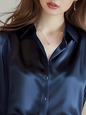 Blusa de Seda Feminina com Estilo Elegante e Sofisticado