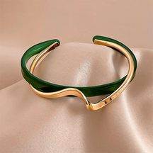 BRACELETE FEMININO EM AÇO INOXIDÁVEL PÉROLA