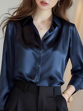 Blusa de Seda Feminina com Estilo Elegante e Sofisticado