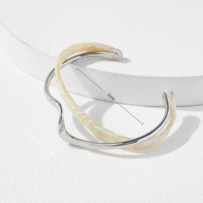 BRACELETE FEMININO EM AÇO INOXIDÁVEL PÉROLA